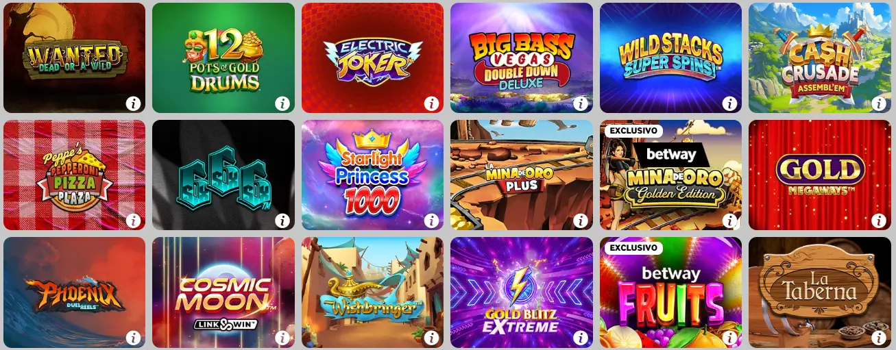 Betway juegos de grandes victorias